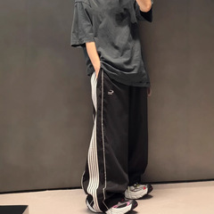 高バージョン高品質既製BLホーム2025新作小ロゴ刺繍カジュアルパンツルーズバージョン男性と女性用