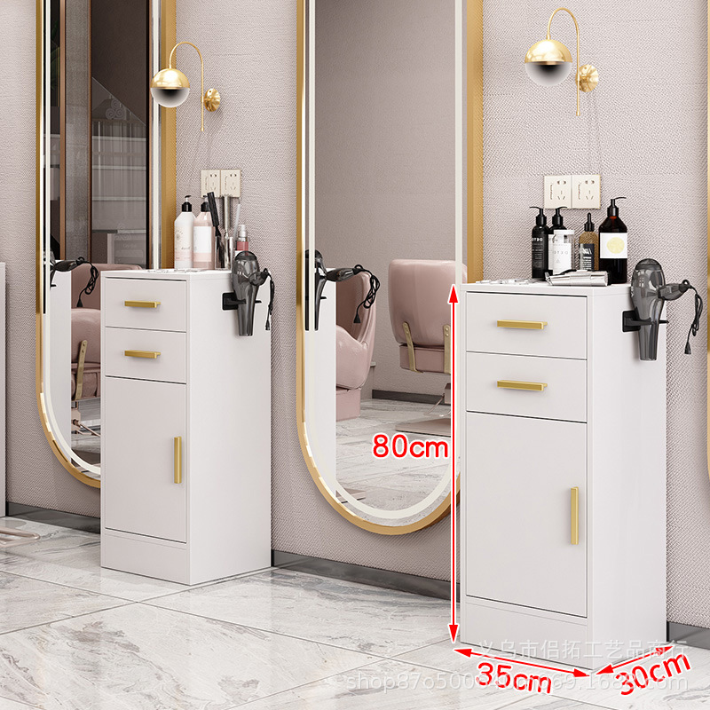 Barbería herramienta gabinete peluquería salón especial peluquería corte de pelo herramienta de gabinete coche salón de belleza herramienta de almacenamiento de mesa con cajón