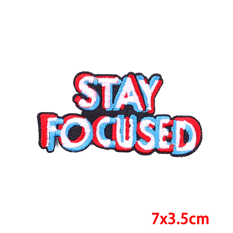 Embroidery thread Material 1 Piece Simple Style Letter Embroidery Thread Clothing Sticker Patches