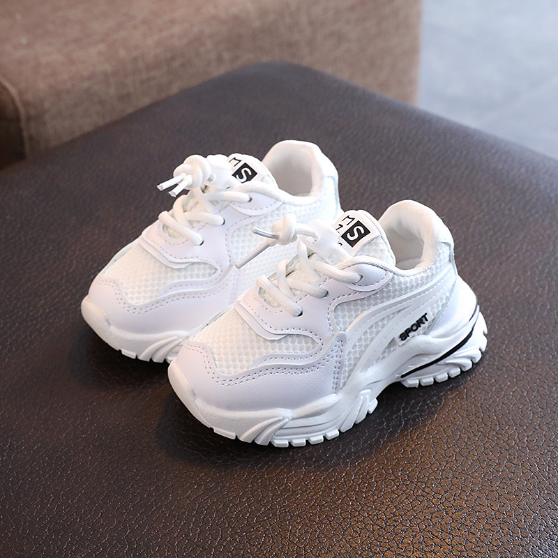 2021 spring and autumn children's shoes Korean style breathable children's mesh shoes children's sports shoes for small and medium-sized children, boys and girls, student shoes