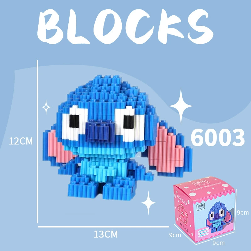 Cartoon Building Block Toy Set, Mini Constructor Doll, 9×9×9 cm, Assorted Character Designs