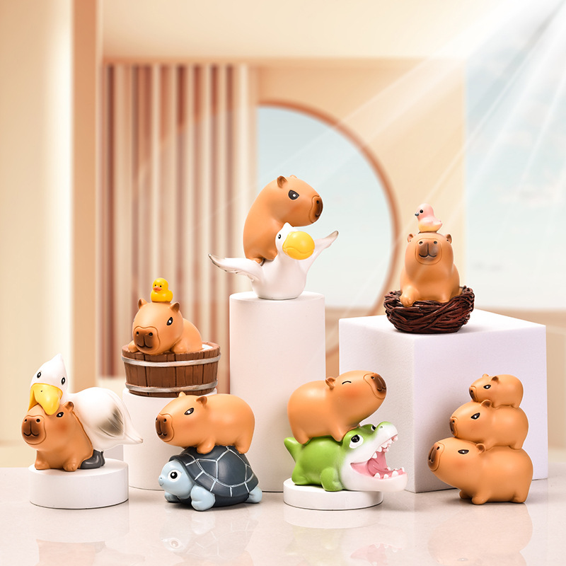 Lindo poco frijol caqui balakatong muñeca de moda sorpresa caja ciega resina hecha a mano en línea regalo vendedor caliente