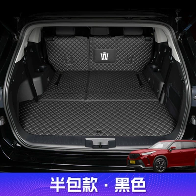 21-24 Models 5/7 Seats Modification – Trunk Mat - nappa-leather-black-main-cushion-backrest-exclusive-for-crown-land-release-toyota-crown-land-release-2021-2024-7-seater-without-audio-on-the-left-side-dedicated