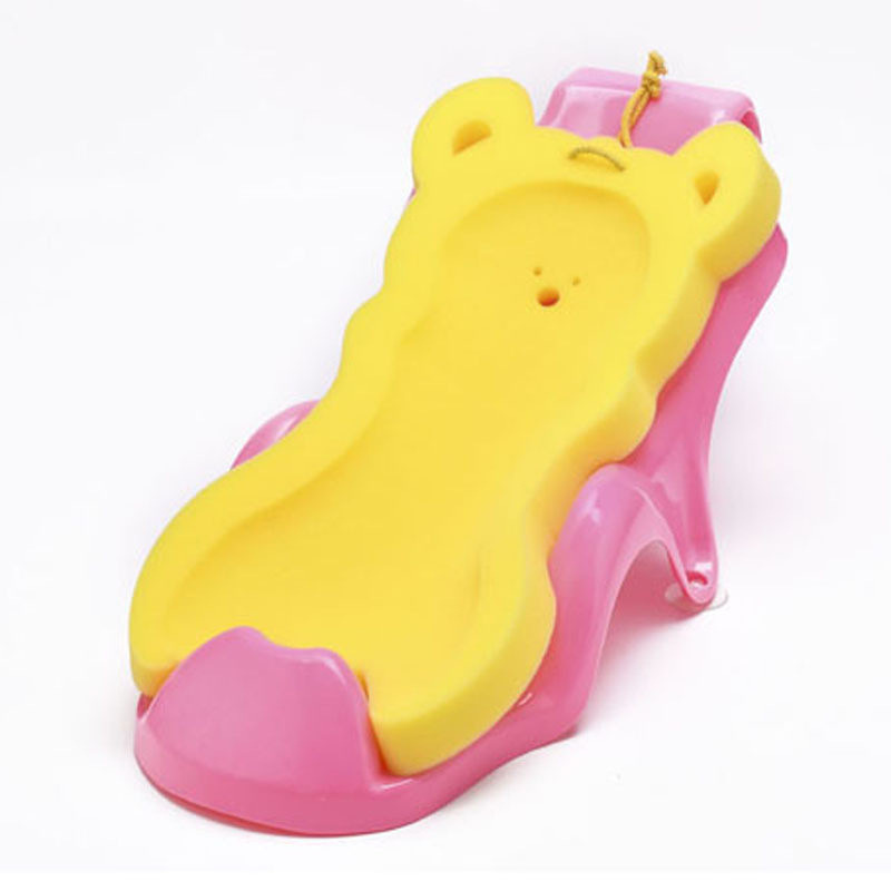 新生婴儿浴架防滑亚马逊宝宝洗澡网兜支撑架座椅可坐躺浴盆托海绵