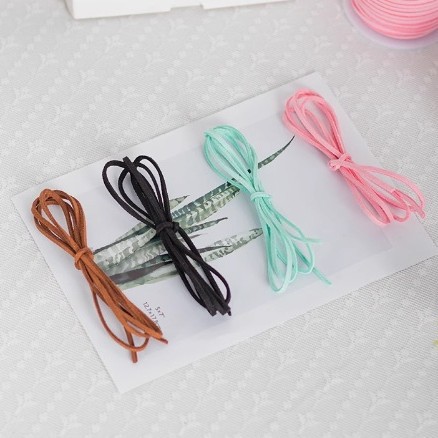 鹿皮绒绳DIY材料手工皮绳花束丝带鲜花礼盒挂件装饰挂坠牛皮绳子