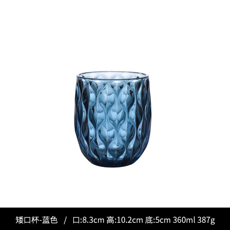 Copa de boca Baja azul de gota de agua (1 * 48)