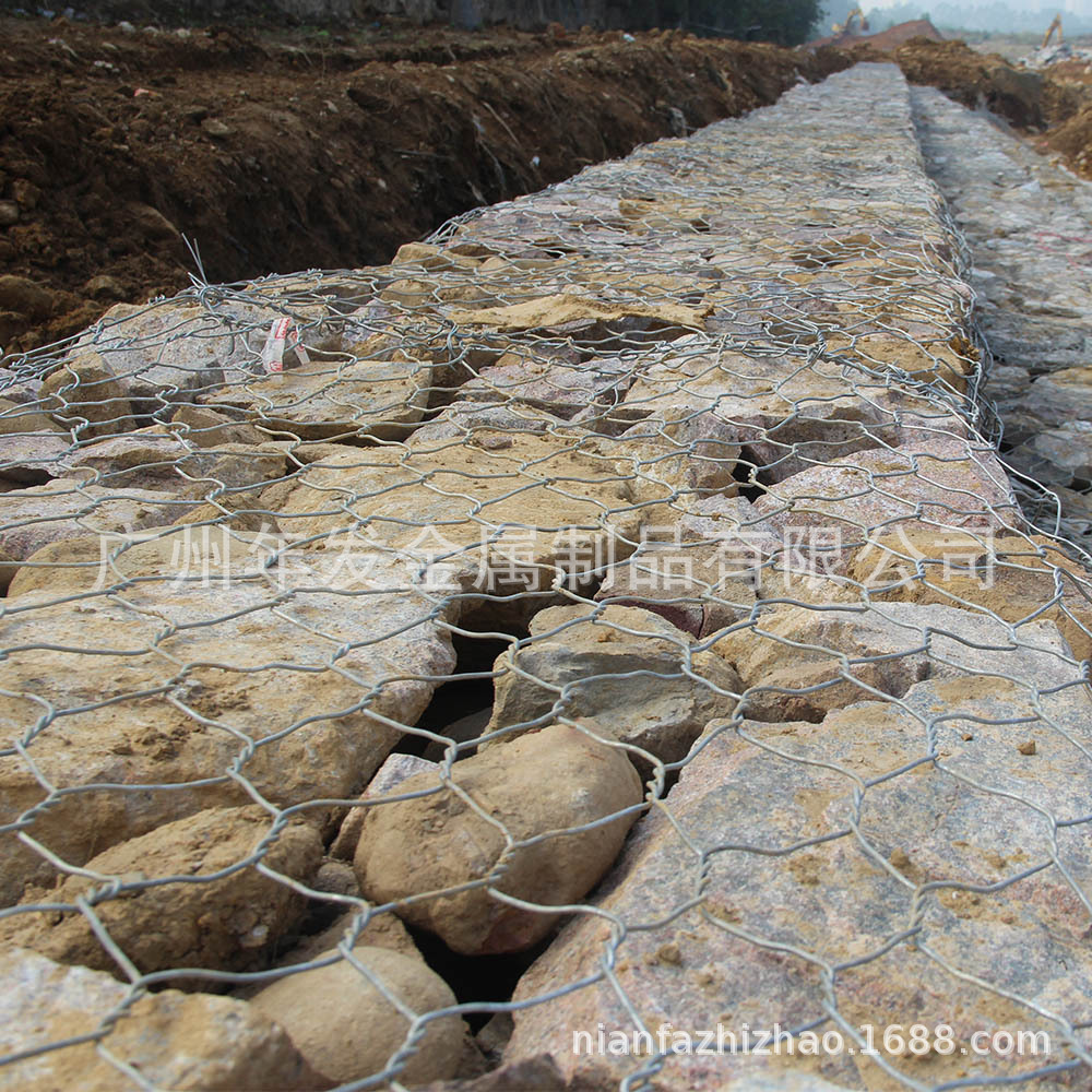 热镀锌石笼网 水利工程防洪防汛雷诺护垫 现货河道边坡防护网