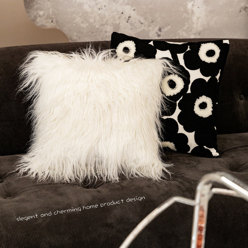 Cross-border Nordic ins style embroidery pillow sofa bedside backrest bay window cushion pillow cover wholesale one piece drop shipping