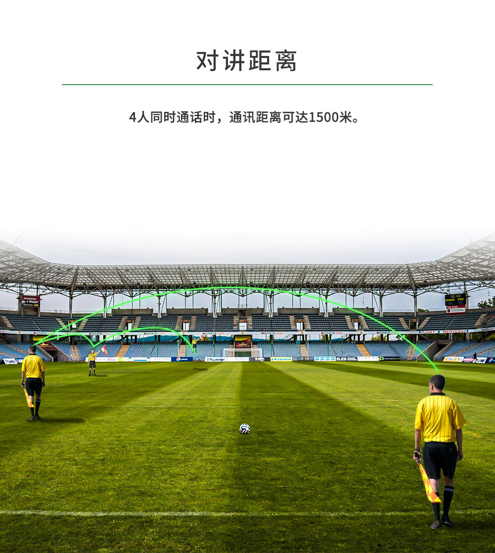 Ejeas Professional Intercom Fbim Football Referee Intercom Outdoor Sports Intercom 4-Person Referee Intercom