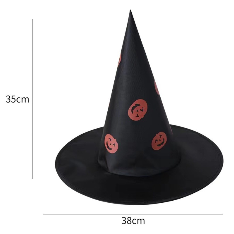 Sombrero de bruja de Halloween transfronterizo Sombrero de bruja de poliestireno Sombrero de bruja Sombrero de brujo negro Harry Potter
