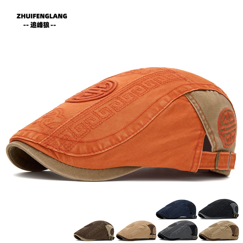 Ethnic Style Embroidered Forward Cap Men's Casual Baseball Cap Sun Protection Beret Women's Newsboy Hat Outdoor Sun Hat Ethnic Style Embroidered Forward Cap Men's Casual Baseball Cap Sun Protection Beret Women's Newsboy Hat Outdoor Sun Hat