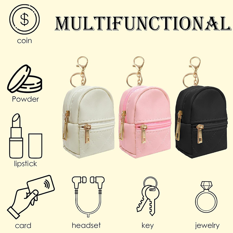 Mini bolso de cambio llavero colgante portátil auriculares bolsos pequeños accesorios creativos multifacéticos bolsos pequeños al por mayor