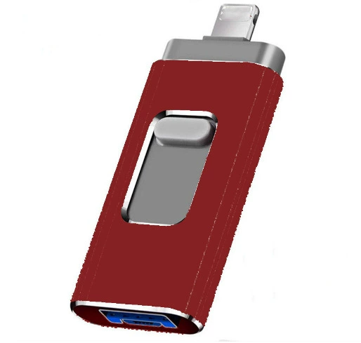 Яблоко, совместимый металлический флеш-накопитель USB, три в одном, 64 ГБ, Android, 32 ГБ, подарок на день рождения, 128 ГБ