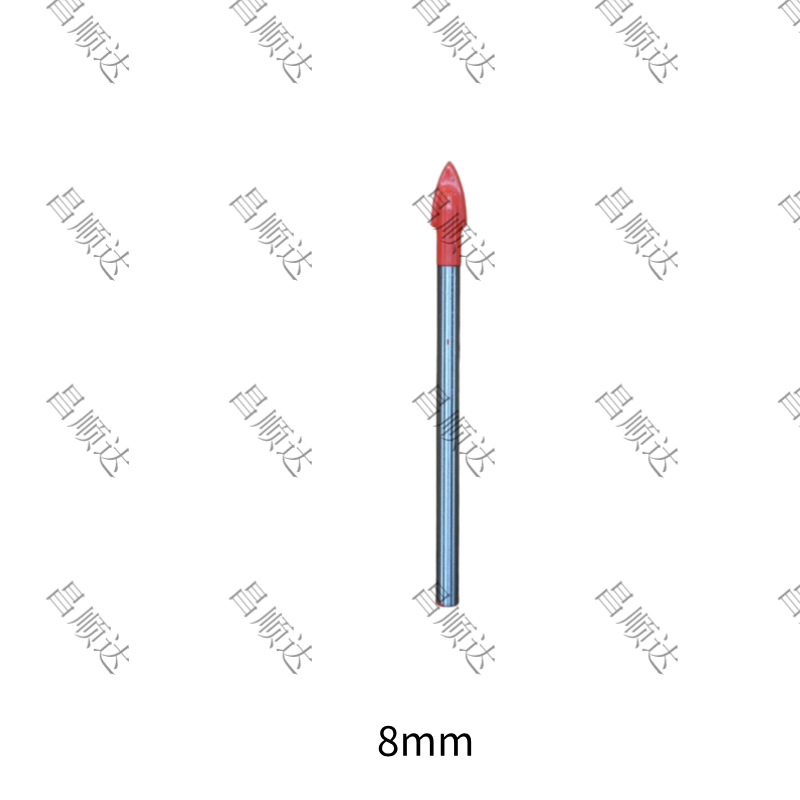 Una palabra de cerámica triángulo taladro azulejo taladro eléctrico taladro de perforación rojo pulido barra de metal taladro fabricante