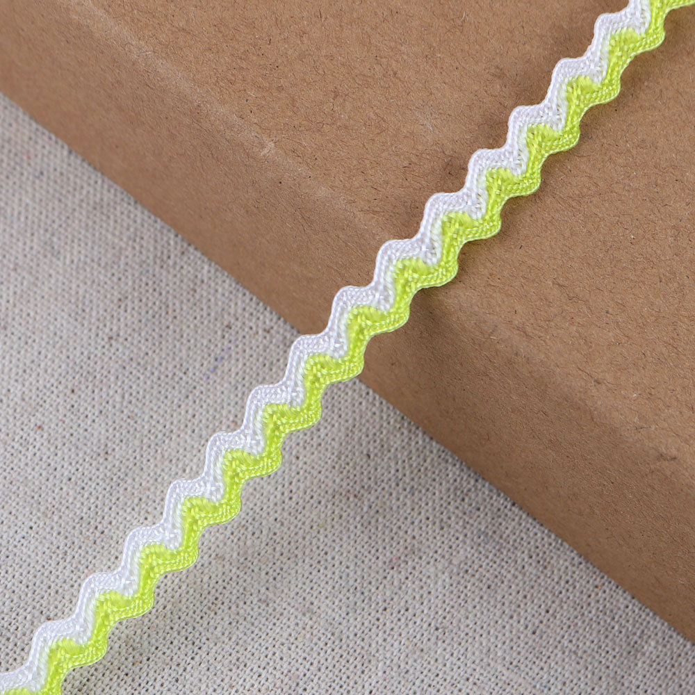 5mm丙纶S带弯带 礼品包装家居彩色波浪带曲边织带批发lc0