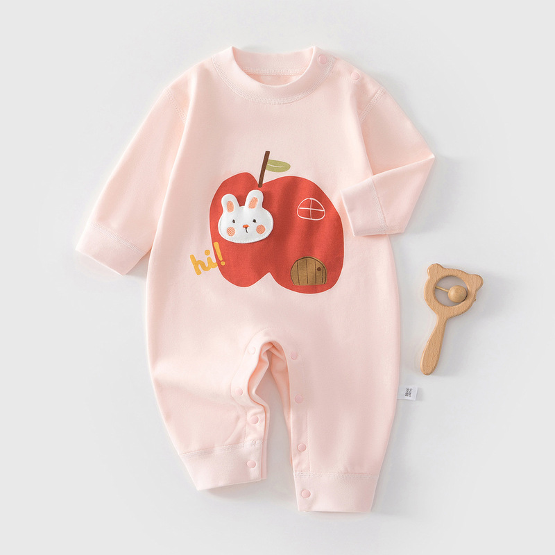 Newborn Baby Jumpsuit Spring and Autumn Pure Cotton Newborn Girl Romper Children's Home Wear Underwear Crawling Suit Autumn Outfit Newborn Baby Jumpsuit Spring and Autumn Pure Cotton Newborn Girl Romper Children's Home Wear Underwear Crawling Suit Autumn Outfit