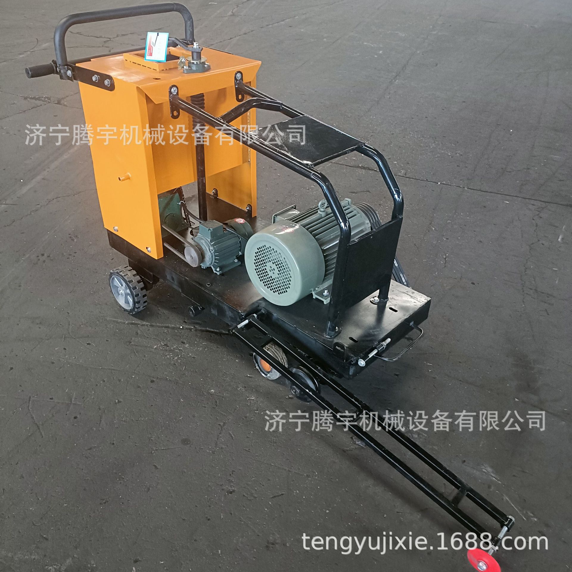 机场用倒角机 手推式电动机场倒R角的倒角切割机混凝土路面倒角机