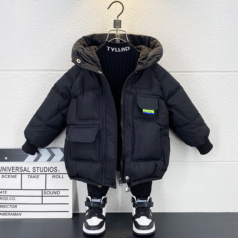 Quality children's winter down jacket for boys with down