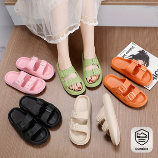 P 93957 Double buckle couple slippers �p�ۺ����H����