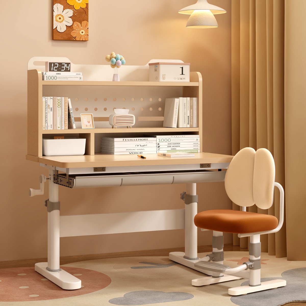 254 youthful wood color standard version (a set of tables and chairs)