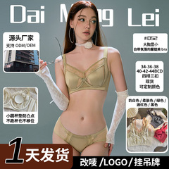 水晶の杯のレースの下着の女性の大きい胸は小さいです。