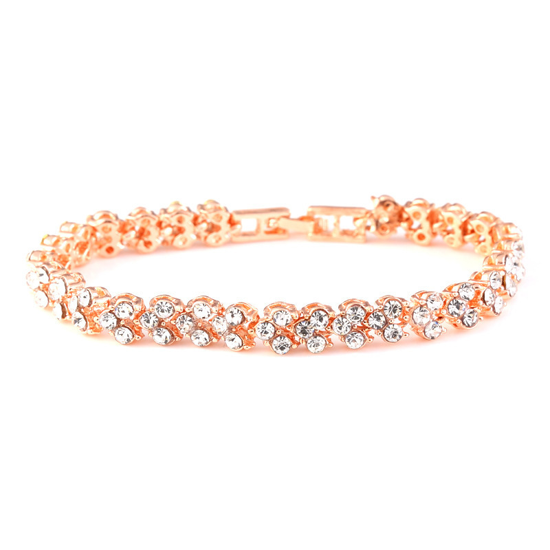 Elegantes Römisches Herzarmband Mit Kristallen Für Damen_voghion.com