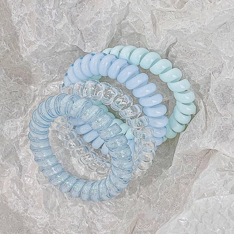 Línea telefónica bucle de cabello red 2025 nuevo cabello atado correa de cabello sin marcas cuerdas de cabello de alta sensación coreana bucle de cabello tocado