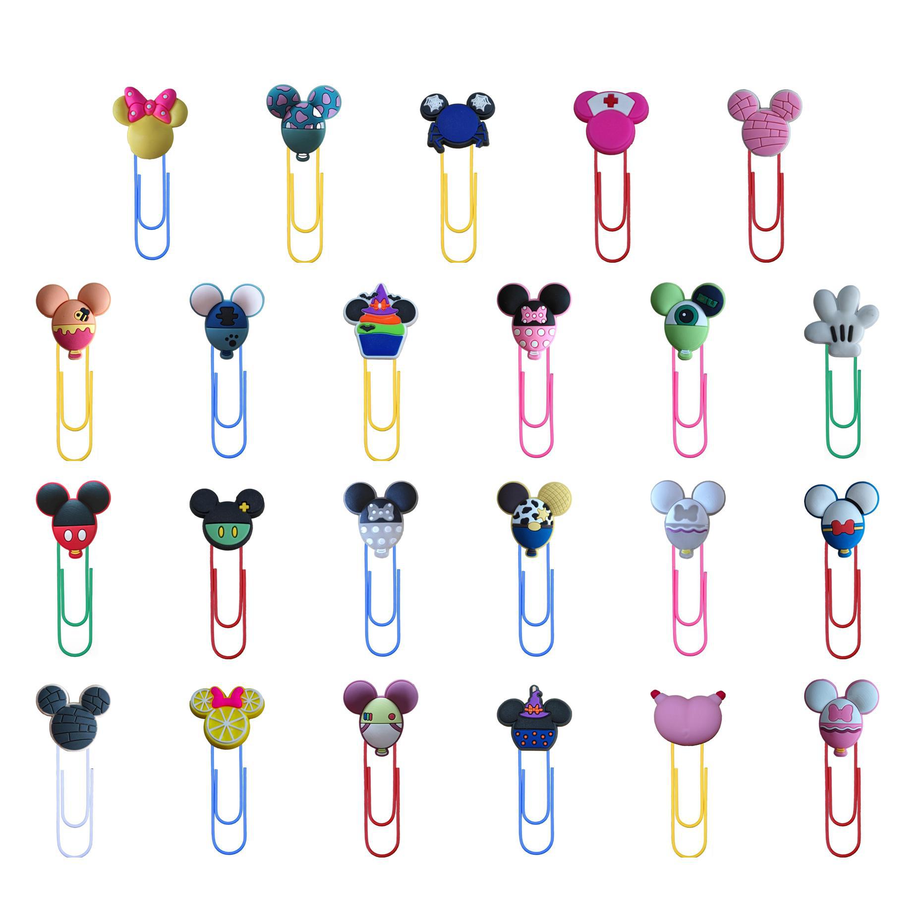 Mickey cabeza de la Oficina papelería clip de papel transfronterizo de dibujos animados nuevo PVC marcador