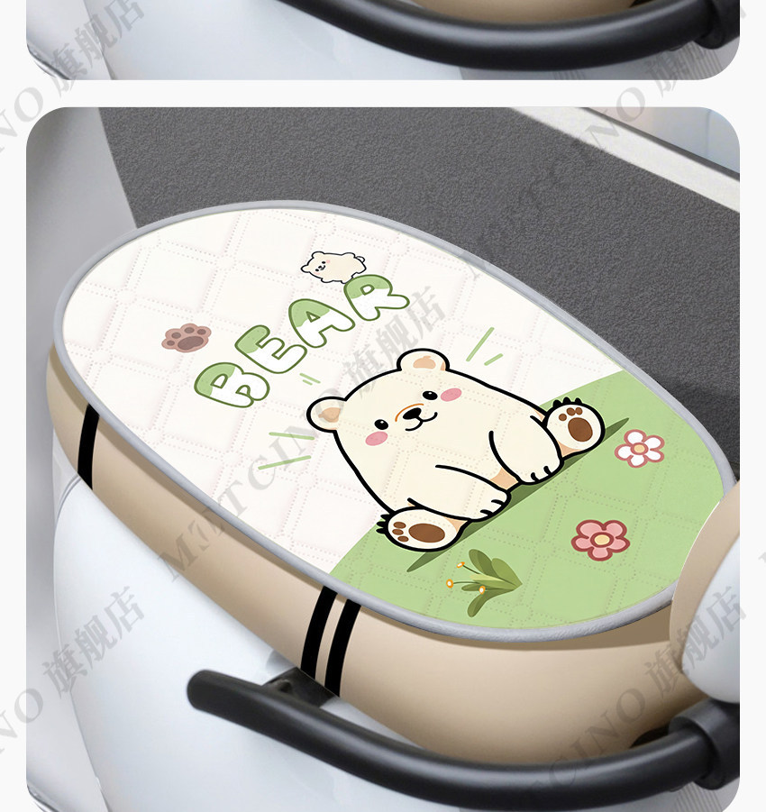 Electric Vehicle Seat Cushion, Electric Bike Seat Cover, Sun Protection, Heat Insulation, Waterproof, Thickened, Wear-Resistant, Universal for All Seasons, Large Seat Cover