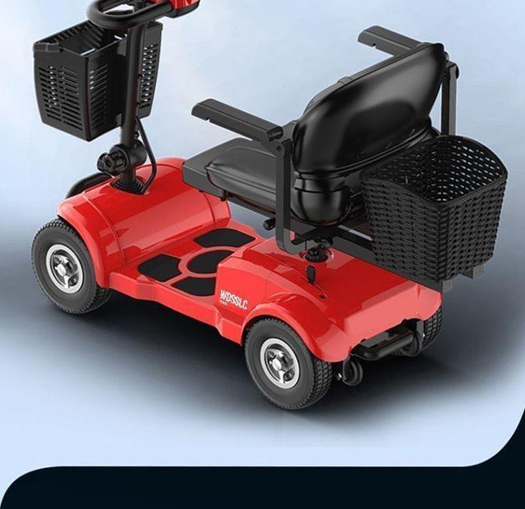 Elderly Electric Mobility Scooter, Four-Wheeled, Lightweight, Foldable, for Home Use, Suitable for Picking up Children and Running Errands
