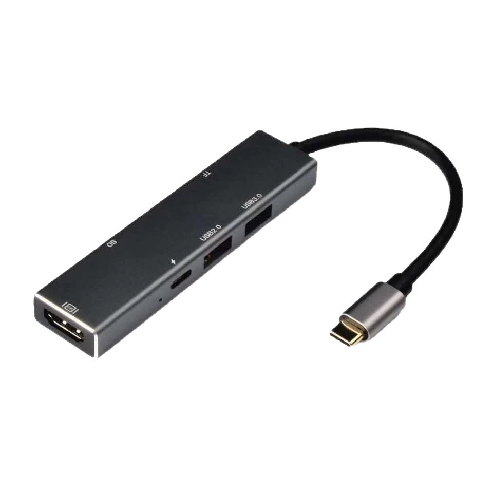 Type-C док-станция для MacBook, USB-удлинитель, хаб-докинг станция для ноутбука, один в шесть