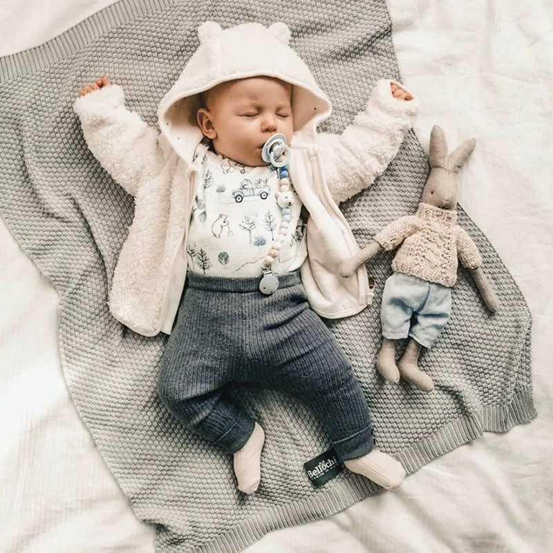 Brand children's knitted spring trousers for early age