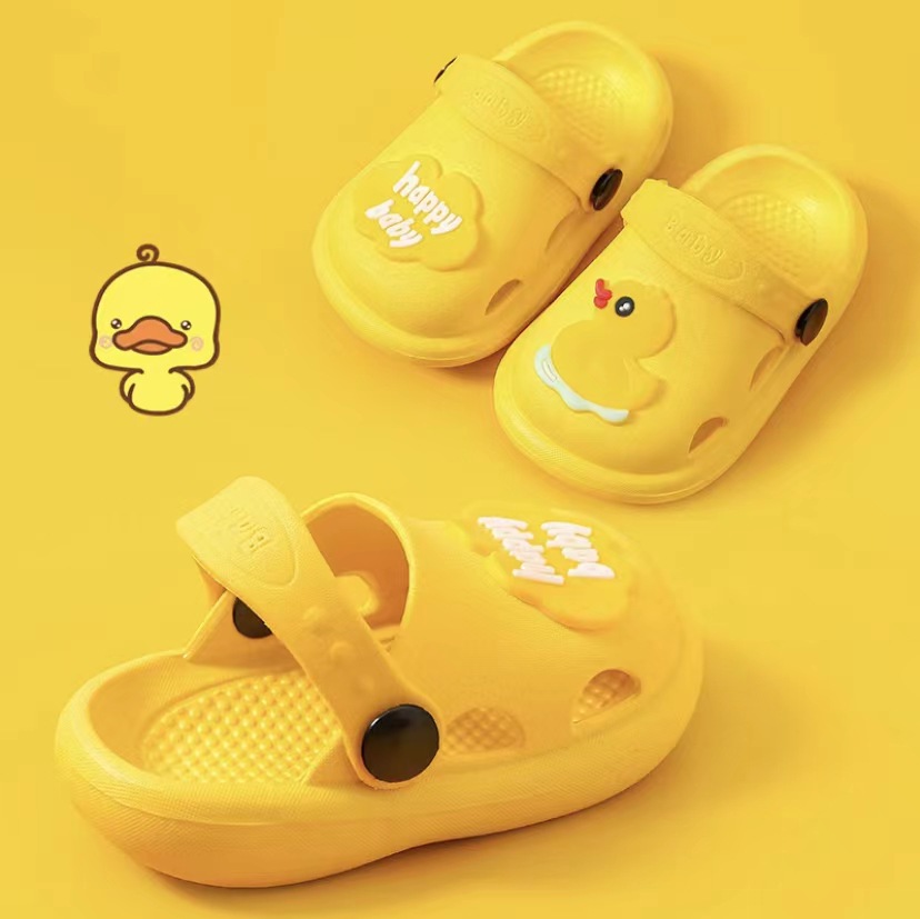 Children's Cave Shoes Summer Cute Boys and Girls Slippers Children's Platform Sole Small and Medium-Sized Children's Indoor and Outdoor Wear Boys Baby Slippers