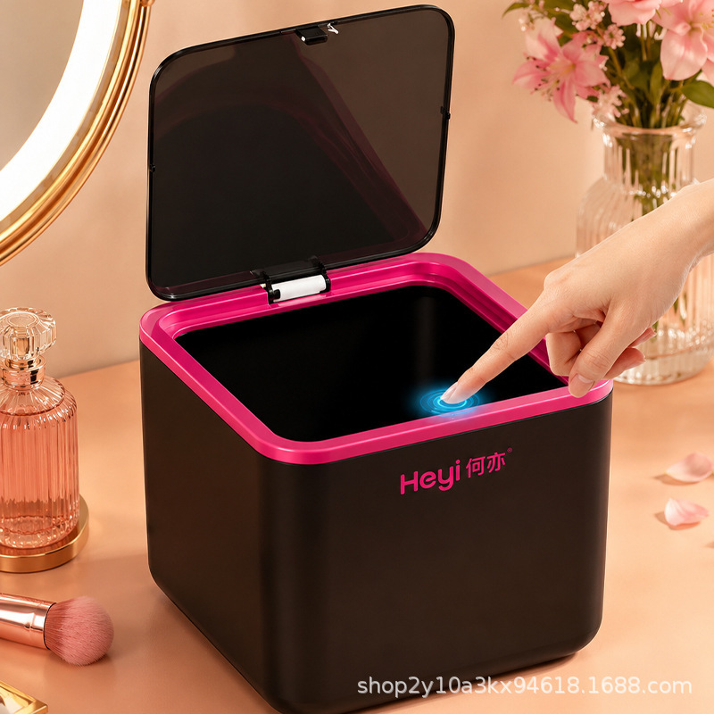 Push-type Desktop Trash Bin Home Living Room Office Book Desktop Storage Box with Lid Mini Cute Small Paper on Desk Push-type Desktop Trash Bin Home Living Room Office Book Desktop Storage Box with Lid Mini Cute Small Paper on Desk