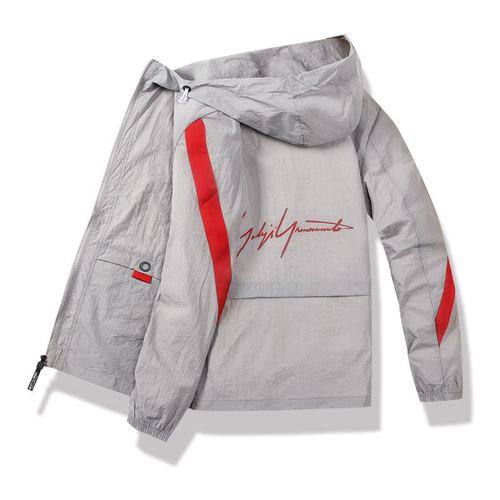 Men's Summer Sunscreen Coat Skin Coat Spring and Summer Sunscreen Coat Men's Sunscreen Clothing Drop Shipping 