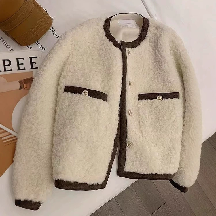 Демисезонная бархатная куртка, свободный крой, стиль Chanel, увеличенная толщина