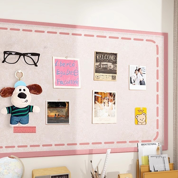 Felt Wall Stickers Photo Wall Cork Board Work Display Board Dormitory Desk Wall Decoration Background Wall Stickers Felt Board