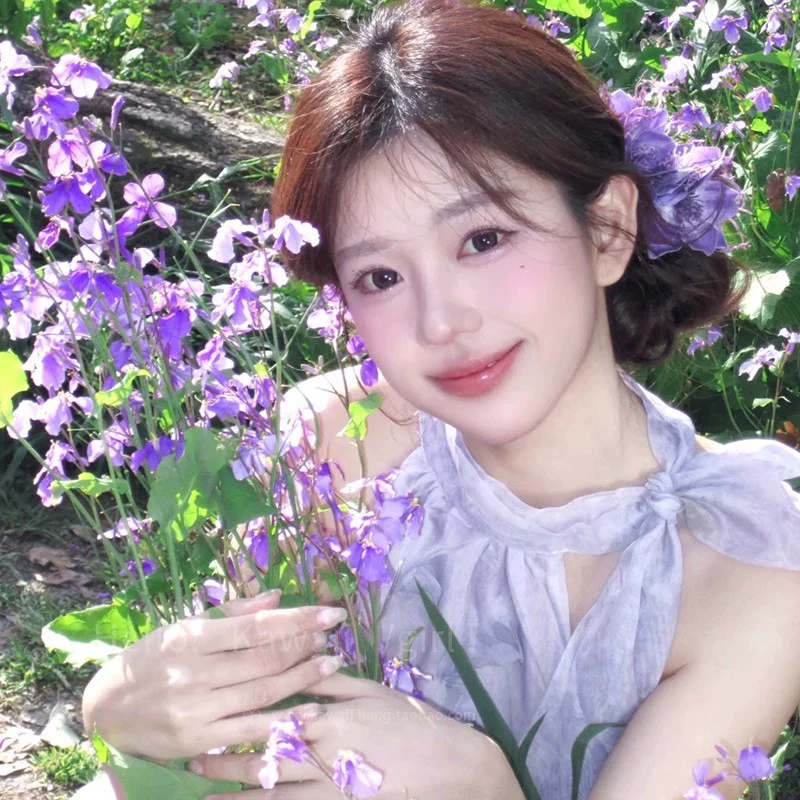 Сладкая и чистая высококачественная заколка для челки для пляжных фотографий, заколка для косички, элегантная заколка для волос с искусственным цветком