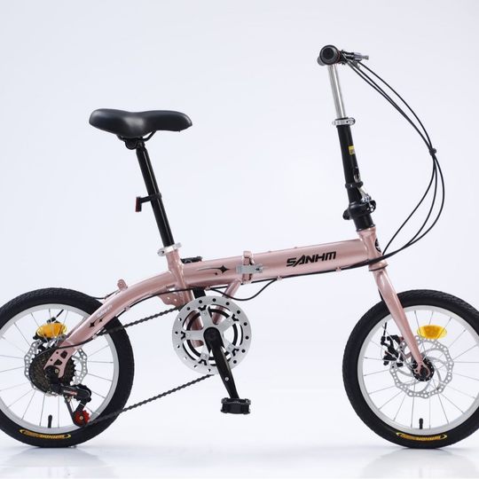Factory wholesale 16 inch folding bicycle adult student variable speed car portable recreational vehicle cross-border gift car