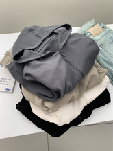 糯叽叽双面德绒连帽外套女宽松休闲净版卫衣25秋冬加厚保暖拉链衫