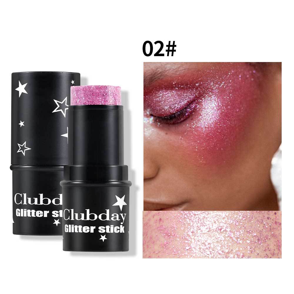 Clubday estilo caliente maquillaje facial lentejuelas sombra de ojos palo Symphony maquillaje de escenario cuerpo flash todo en uno multiusos al por mayor