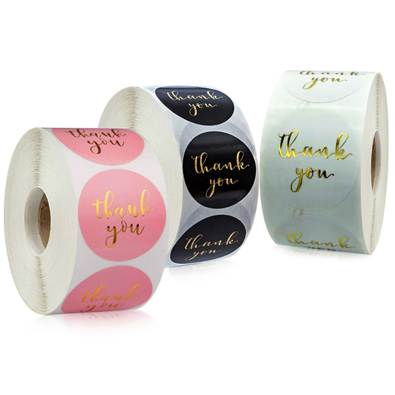 500 sheets/roll hot stamping thank you f...