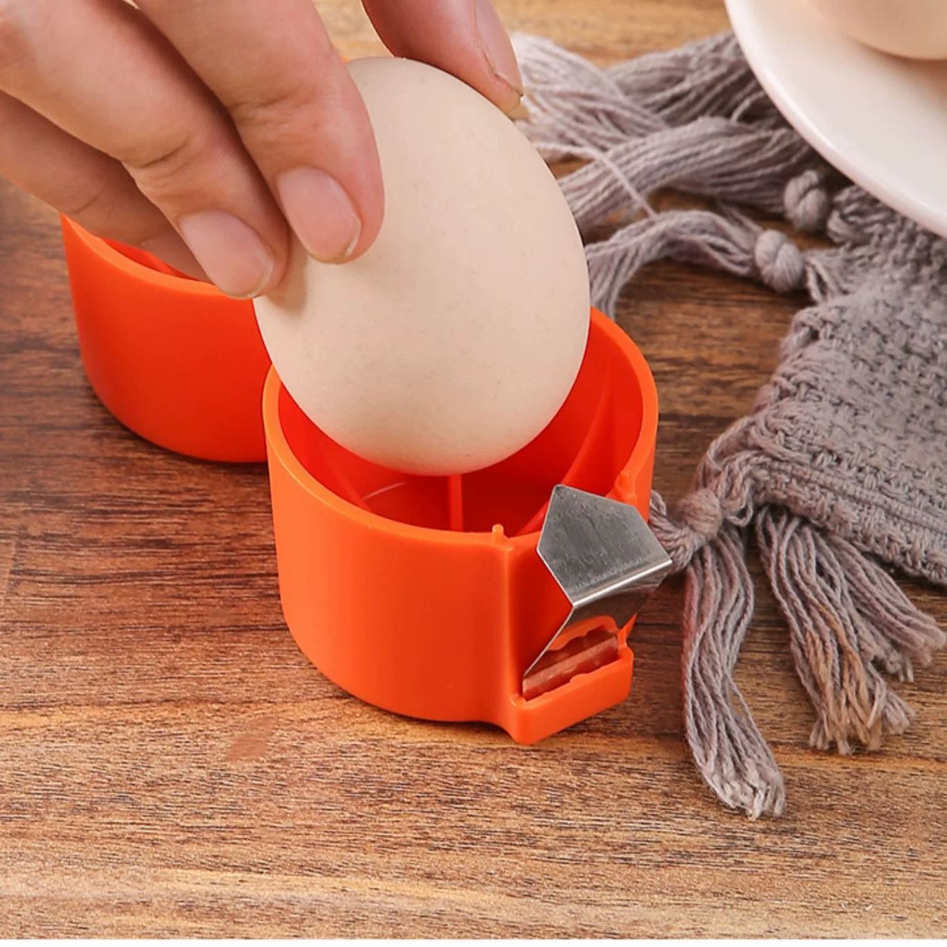 Egg Shell Opener, Household Kitchen Egg Peeling Tool, Egg Separator, Cross-Border In-Stock Egg Tool