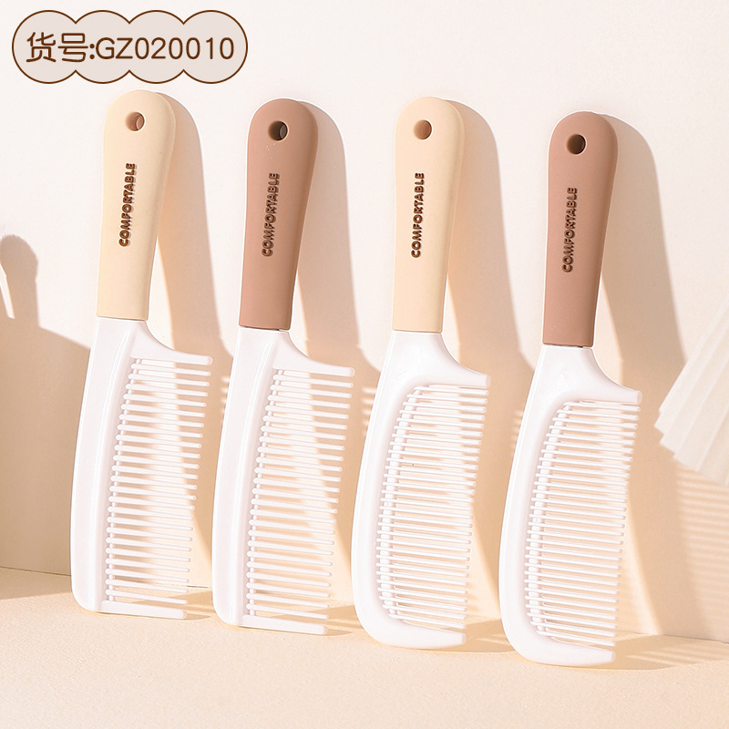 女の子向けの軽く乳白色のインターネット有名人のヘアコーム、髪を滑らかにする特別なマッサージ頭皮コーム、家庭用のかわいいポータブルコーム|undefined