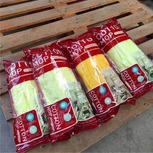 Neutral packaging yellow towel cloth material mop absorbent floor mop household cleaning daily necessities wholesale