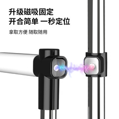 New Foldable Flip-Up Sweeping Set for Home Cleaning, Magnetic Fixed Rotating Broom and Shovel Combo Set