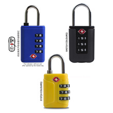 开锁提醒TSA海关锁ABS锁身箱包健身房柜子密码挂锁密码锁