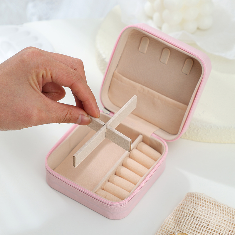 Portable Jewelry Storage Box Valentine's Day Gift Packaging Box Earring Ring Necklace Jewelry Box Decorative Mini Box
