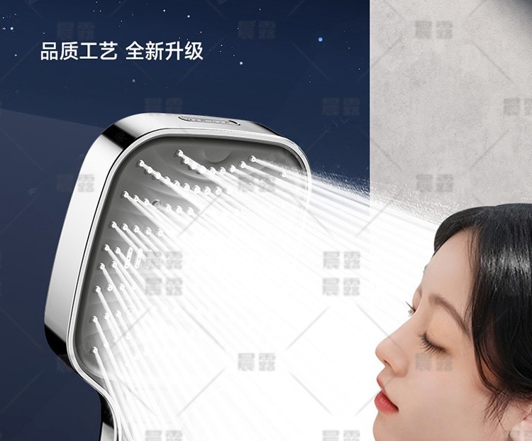 American cross-border 8-function pressurized hand spray, label, new special calendar showerhead, super powerful shower head Application Scenario