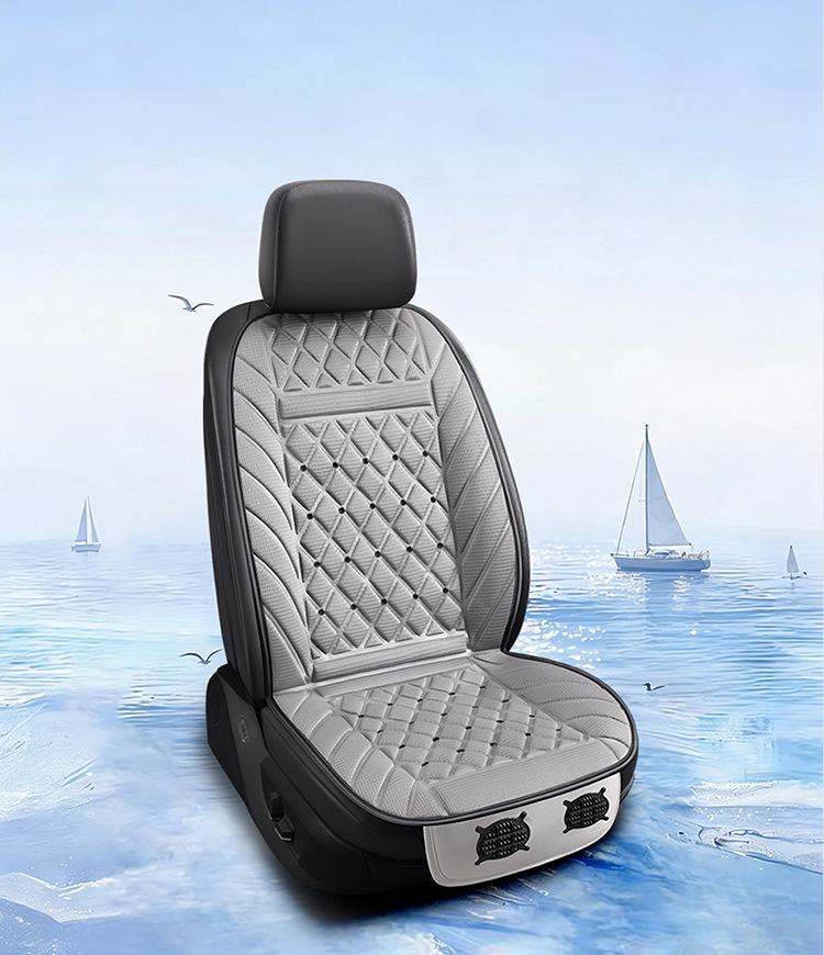 Car seat ventilation cushion for summer cooling, cooling fan, modified for small cars 12V, trucks 24V seat cushion